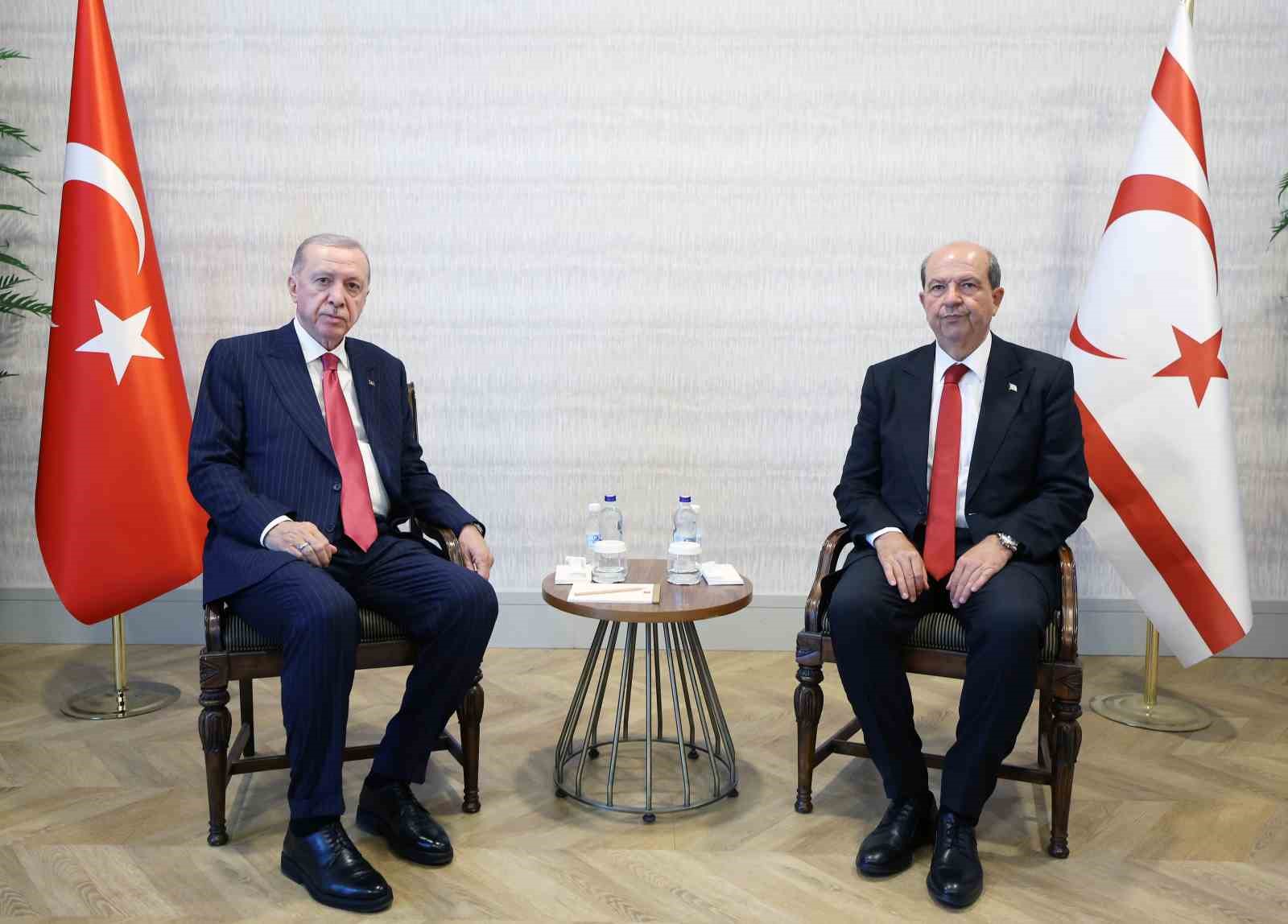 Cumhurbaşkanı Recep Tayyip Erdoğan, Kuzey Kıbrıs Türk Cumhuriyeti (KKTC) Cumhurbaşkanı