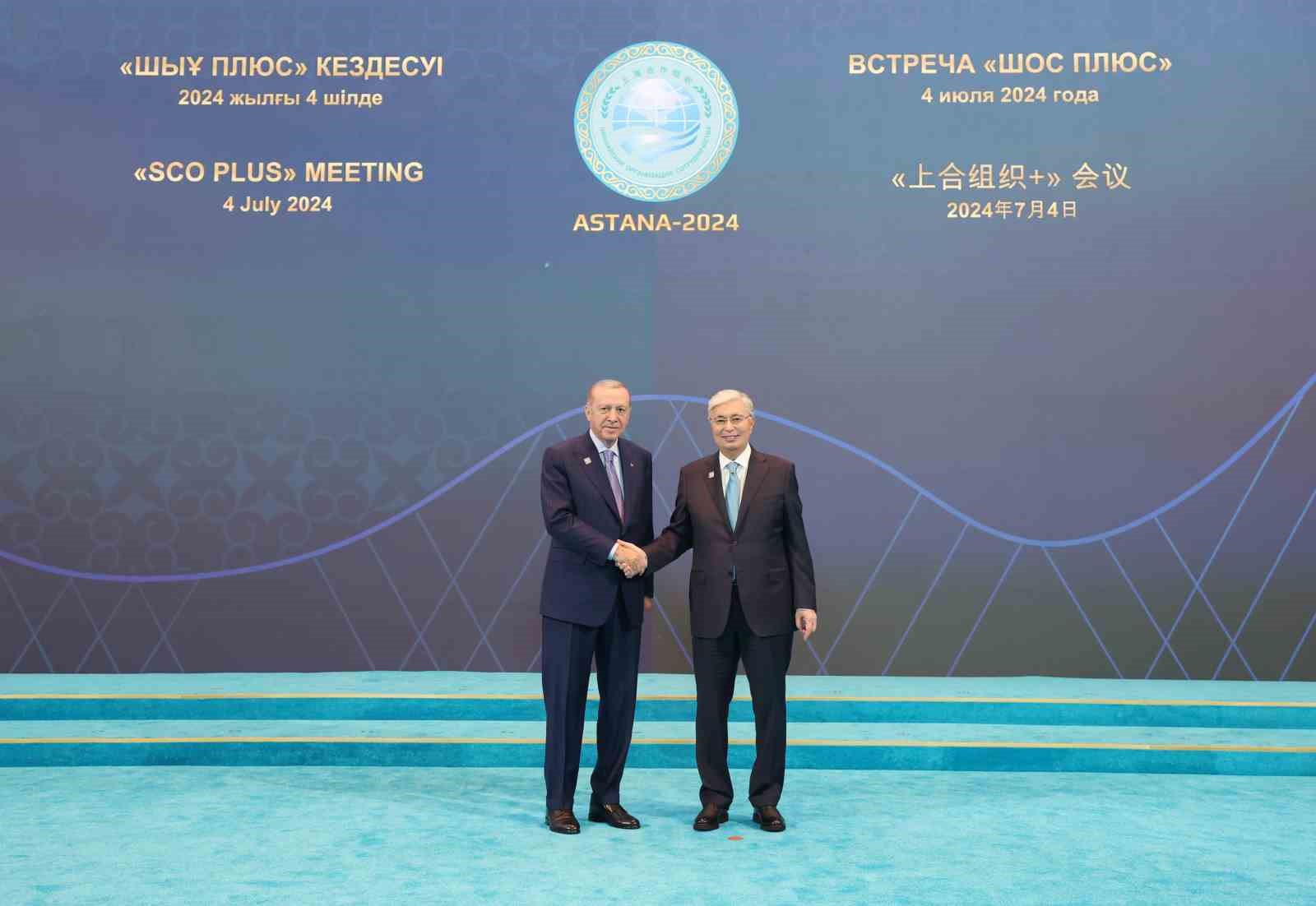Cumhurbaşkanı Recep Tayyip Erdoğan, Kazakistan’da düzenlenen Şanghay İşbirliği Örgütü (ŞİÖ)