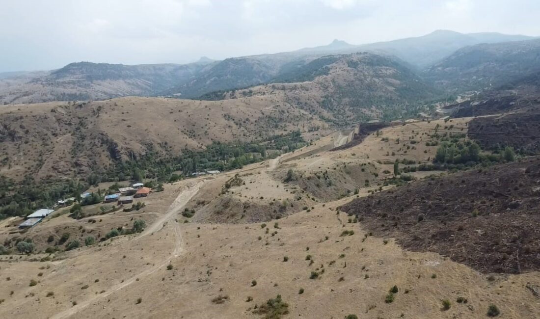 Afyonkarahisar’da ot ve çalıların bulunduğu dağlık alanda çıkan ve helikopter
