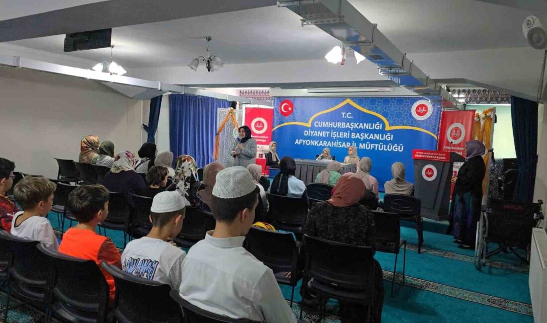 Afyonkarahisar İl Müftü Yardımcısı Ayşegül Müftüoğlu Kurt, Yaz Kur’an Kursları