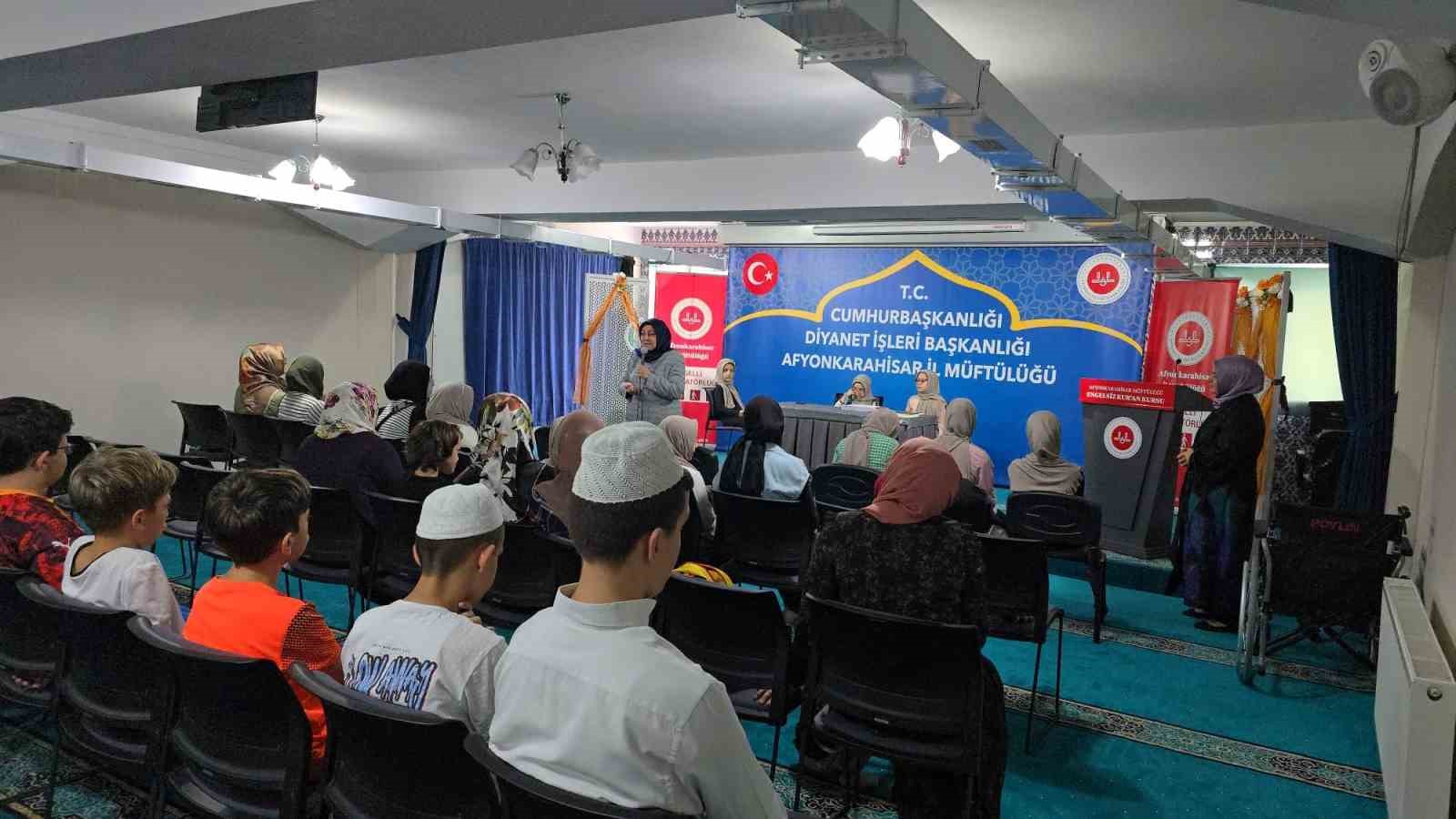 Afyonkarahisar İl Müftü Yardımcısı Ayşegül Müftüoğlu Kurt, Yaz Kur’an Kursları