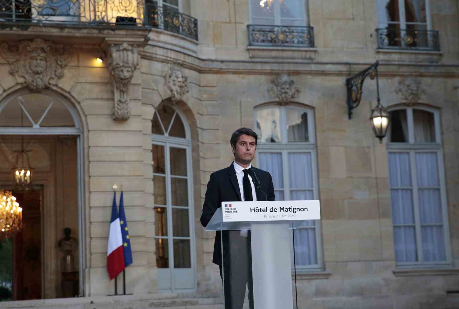 Fransa Başbakanı Gabriel Attal, bugün Cumhurbaşkanı Emmanuel Macron’a istifasını sunacağını