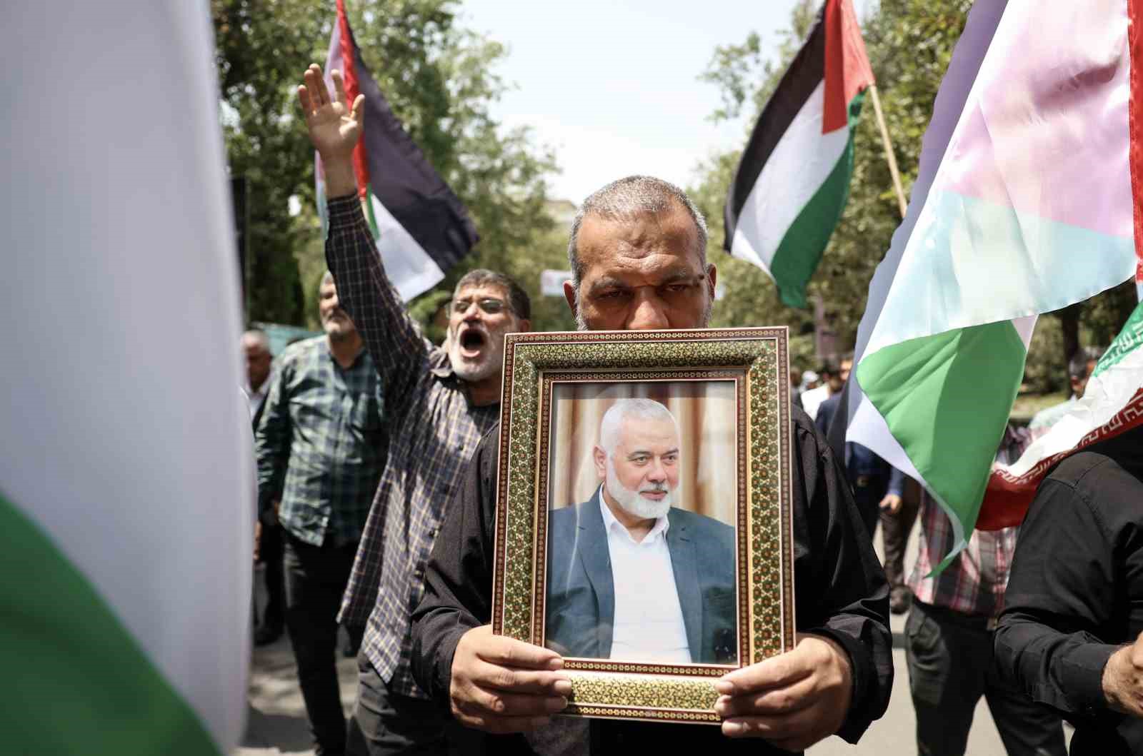 Hamas Siyasi Büro Başkanı İsmail Haniye için Tahran’da cenaze töreni