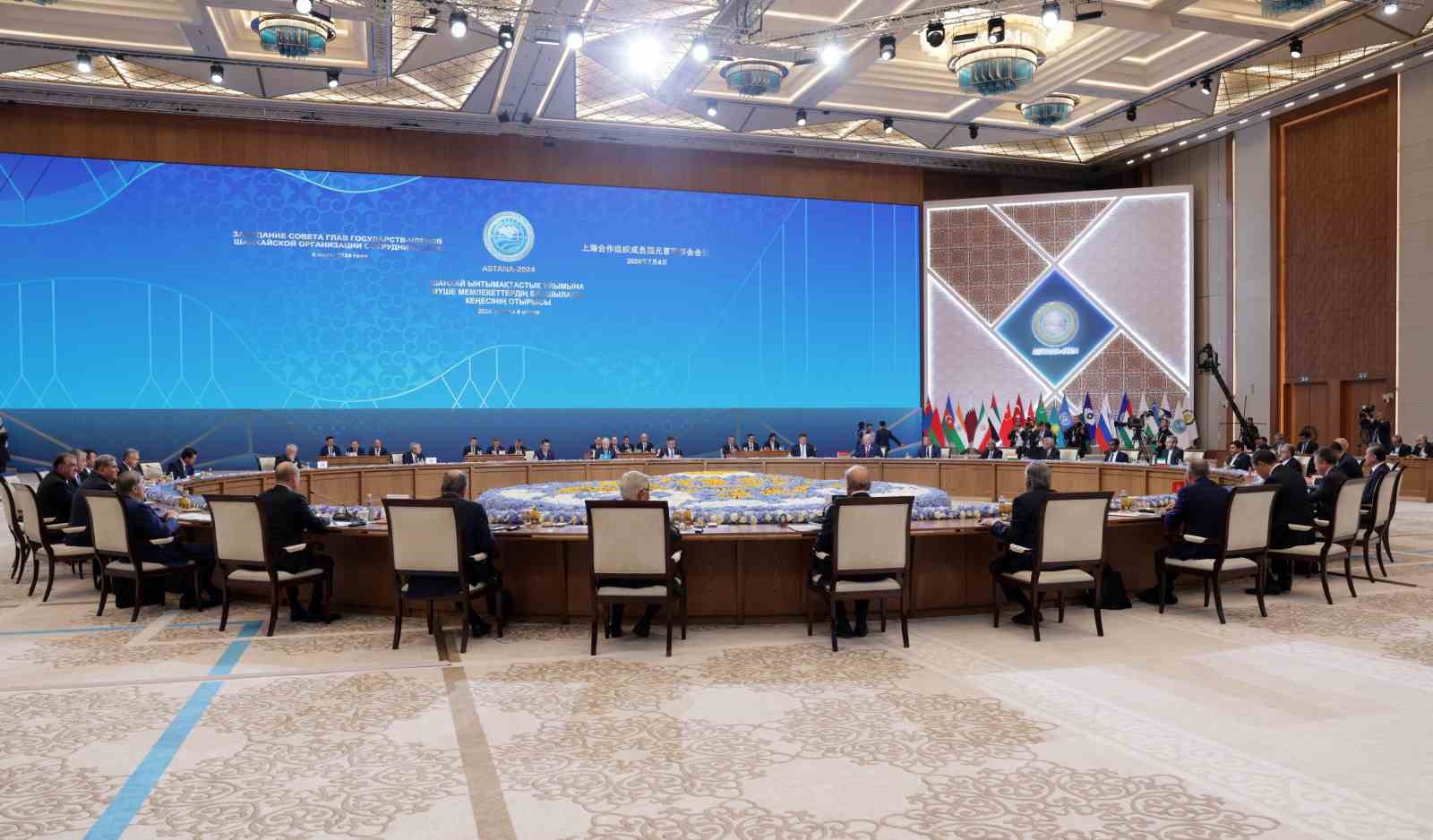 Kazakistan Cumhurbaşkanı Kasım Cömert Tokayev, Şanghay İşbirliği Örgütü (ŞİÖ) 24’üncü