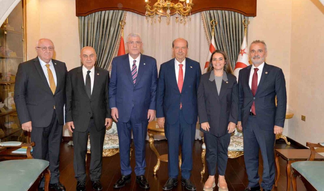 Kuzey Kıbrıs Türk Cumhuriyeti (KKTC) Cumhurbaşkanı Ersin Tatar, İYİ Parti