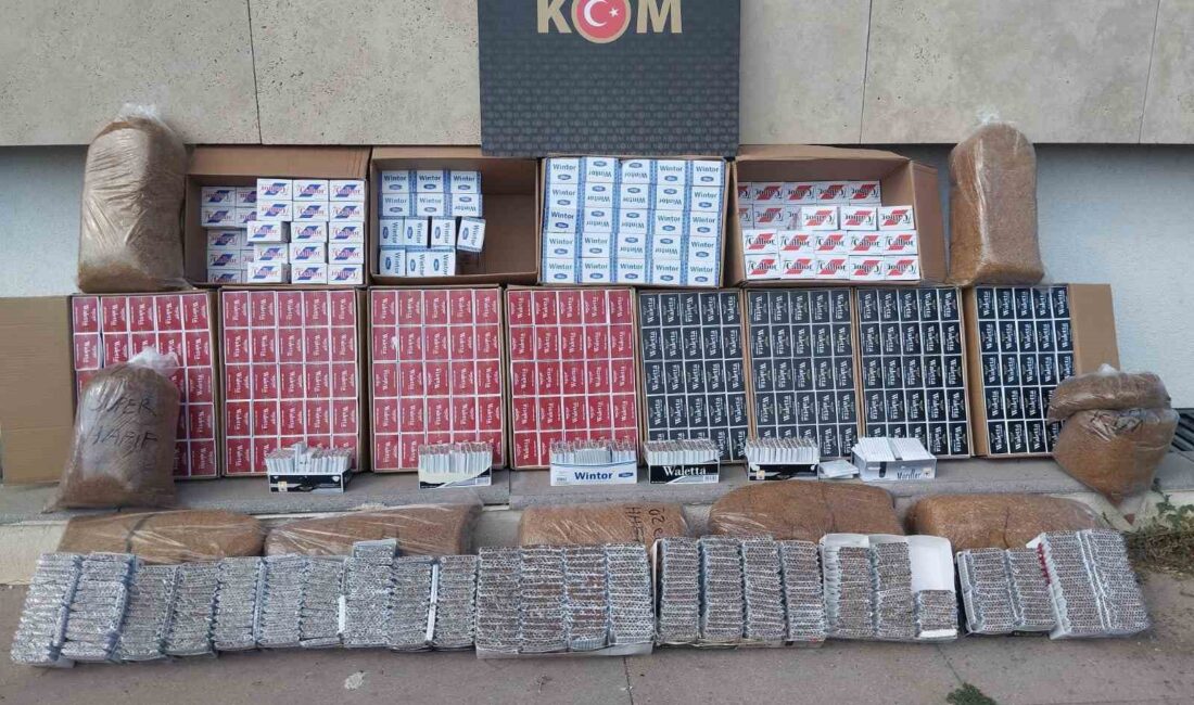 Afyonkarahisar’da polis tarafından gerçekleştirilen operasyonda 107 bin 400 adet boş