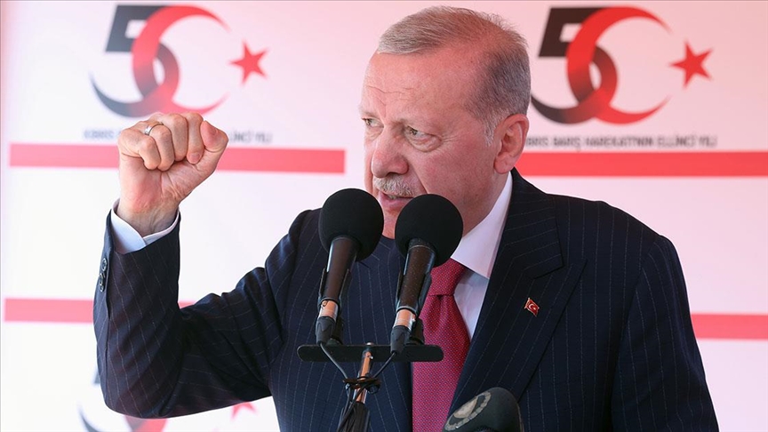 Cumhurbaşkanı Recep Tayyip Erdoğan, “Biz müzakereye, görüşmeye, Kıbrıs’ta kalıcı barışı