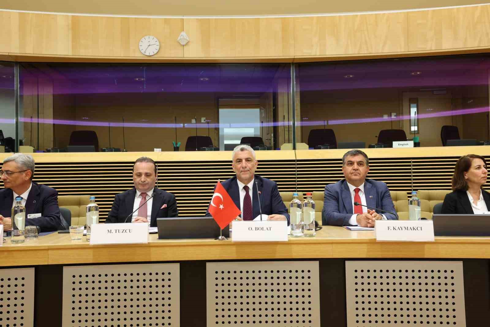 Ticaret Bakanı Ömer Bolat, Brüksel’de düzenlenen ilk Türkiye-AB Yüksek Düzeyli