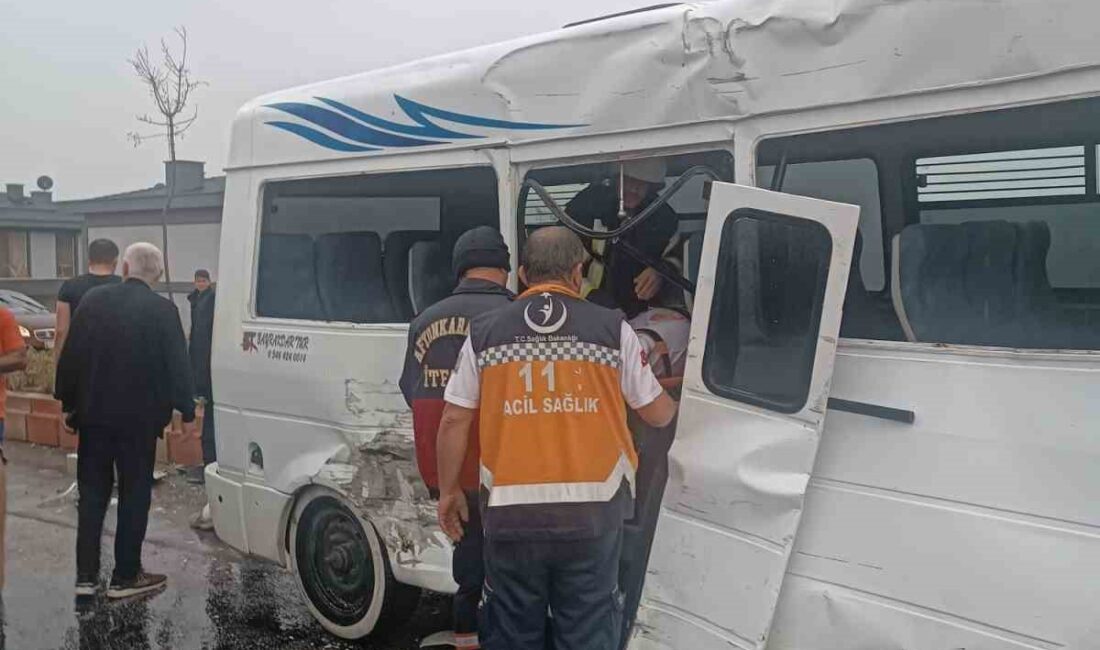 Afyonkarahisar’da tır ile dolmuşun çarpıştığı trafik kazasında 9 kişi yaralandı.
