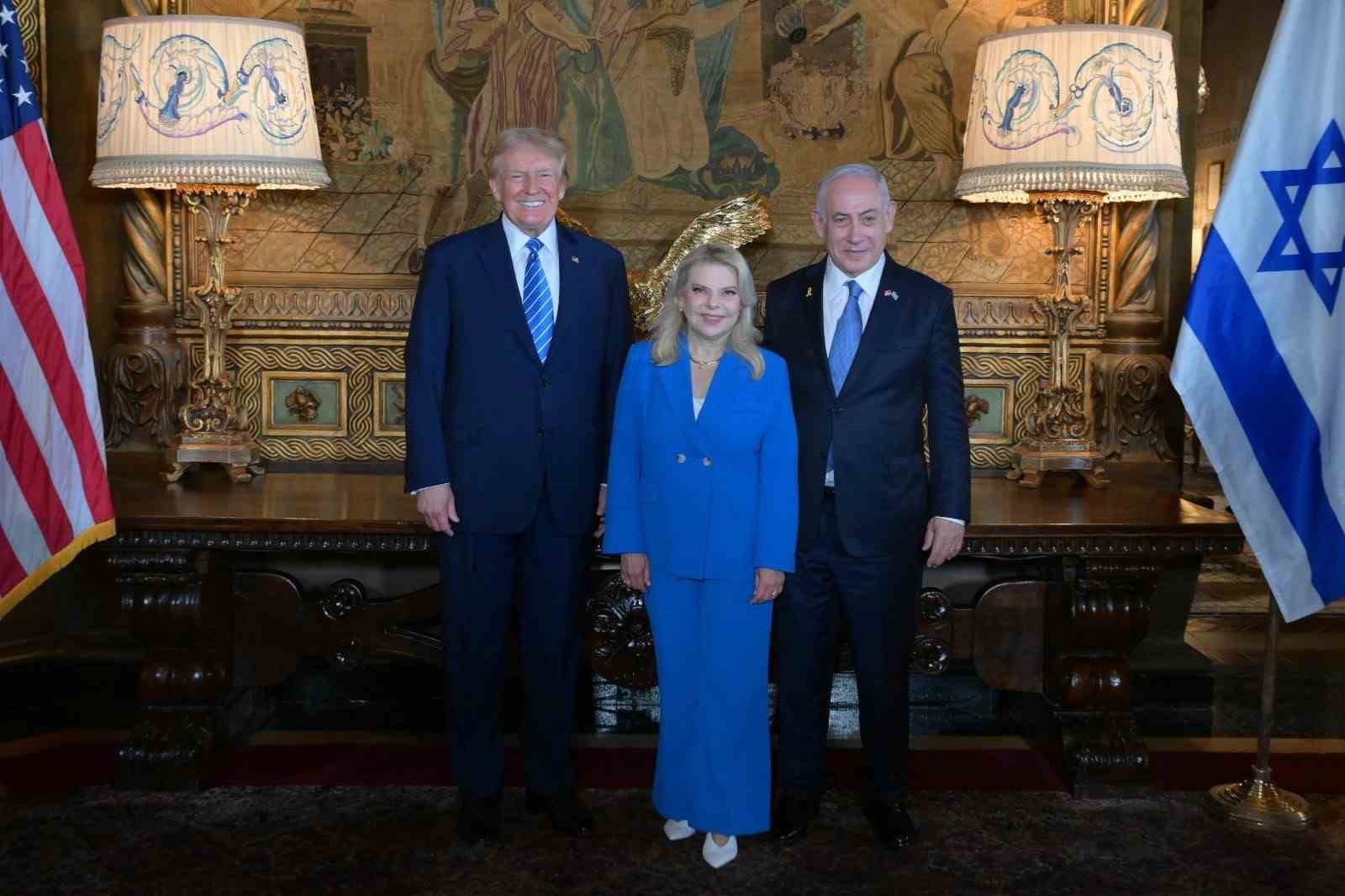 ABD’nin eski Başkanı Donald Trump, Florida’da İsrail Başbakanı Binyamin Netanyahu