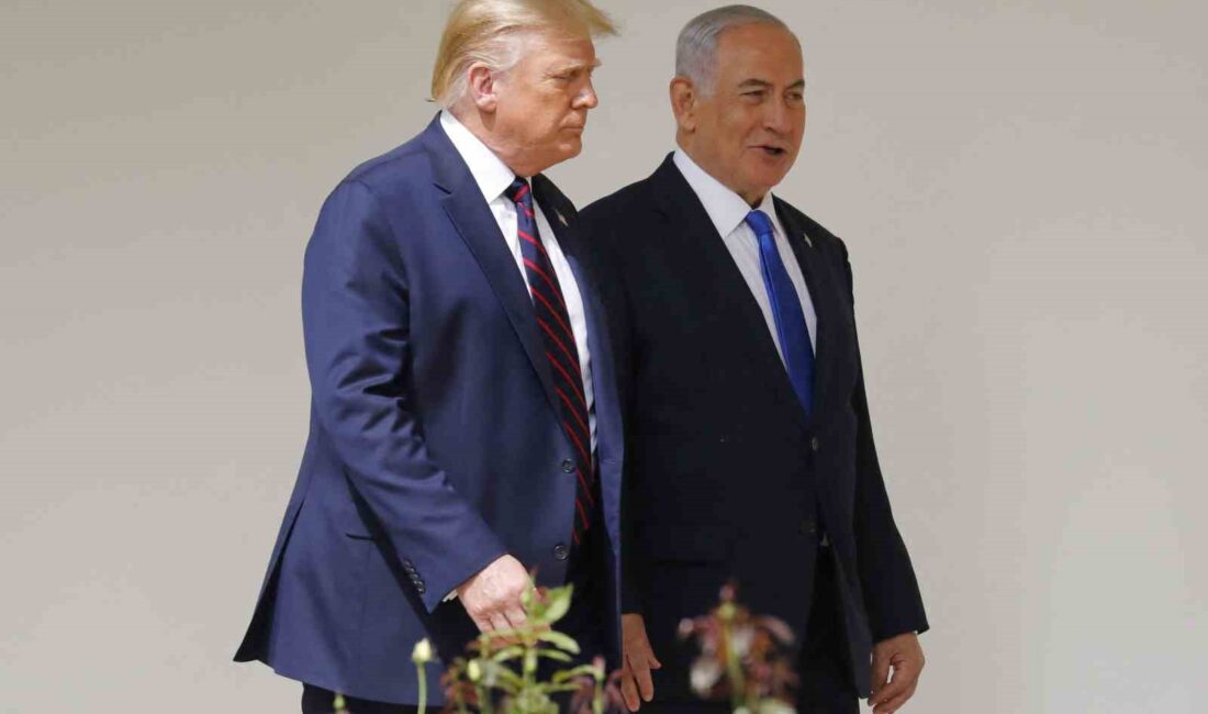 ABD’nin eski Başkanı Donald Trump, İsrail Başbakanı Binyamin Netanyahu ile