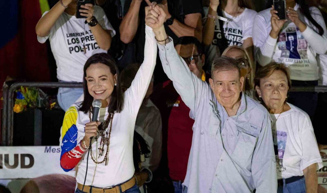 VENEZUELA’DAKİ DEVLET BAŞKANLIĞI SEÇİMLERİNİN ARDINDAN MUHALEFET LİDERİ MARİA CORİNA MACHADO