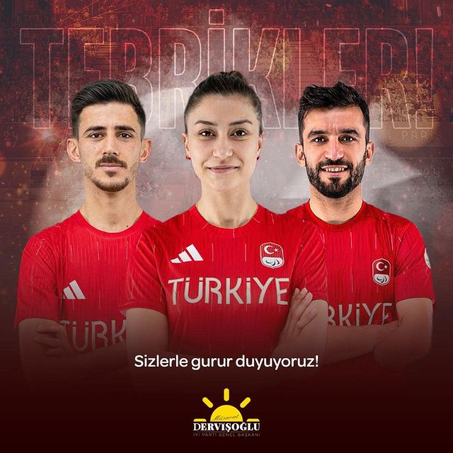 İYİ Parti Genel Başkanı Müsavat Dervişoğlu, millî tekvandocuların uluslararası arenada