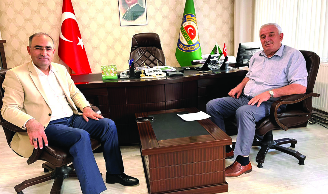   Afyonkarahisar Ziraat Odası’nı ziyaret eden AK Parti Afyonkarahisar Milletvekili