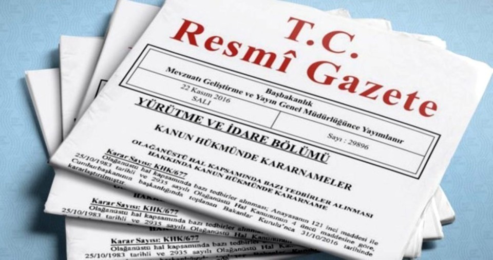 Resmi Gazete’de yayımlanan yönetmelikler, tebliğler ve kararlar… Cumhurbaşkanı kararıyla yurt