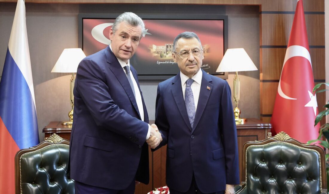 Fuat Oktay, Rusya Federasyonu Devlet Duması Dışişleri Komisyonu Başkanı Leonid Slutsky ile bir araya geldi Fuat Oktay, Türkiye’de Rusya Federasyonu Devlet Duması Dışişleri Komisyonu Başkanı