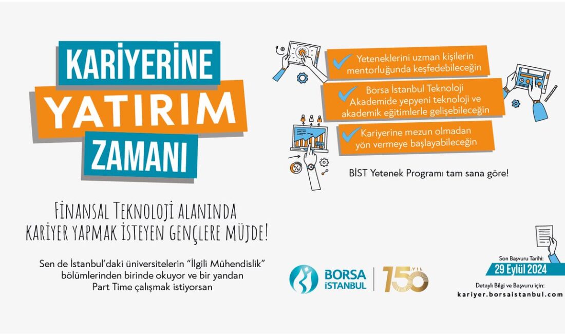 Borsa İstanbul Yetenek İşe Alım Sınavı Başvuruları Başladı Borsa İstanbul, Yetenek İşe Alım Sınavı gerçekleştireceğini duyurdu. Sınav için