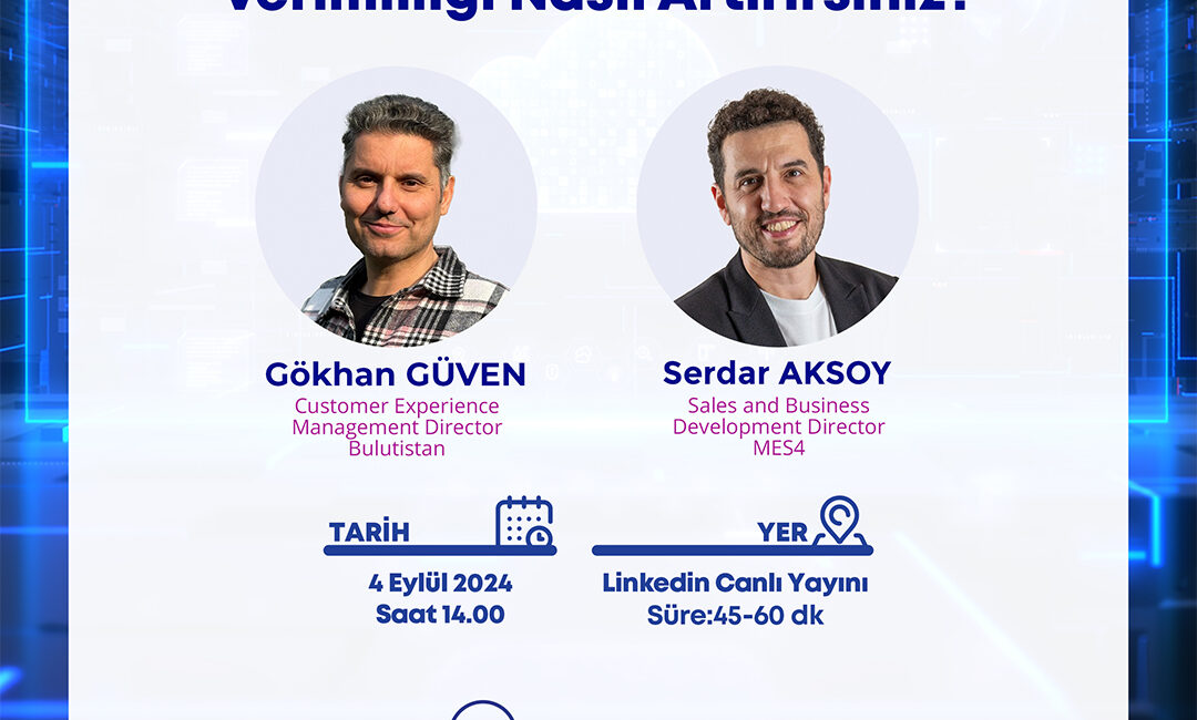 Bulutistan, üretim süreçlerinde verimliliği artırma yöntemlerini ele alacak bir webinara