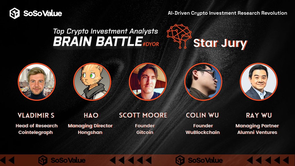 Beyin Savaşı etkinliğinde, HongShan, Alumniventures, Gitcoin, Cointelegraph ve WuBlockchain’den beş