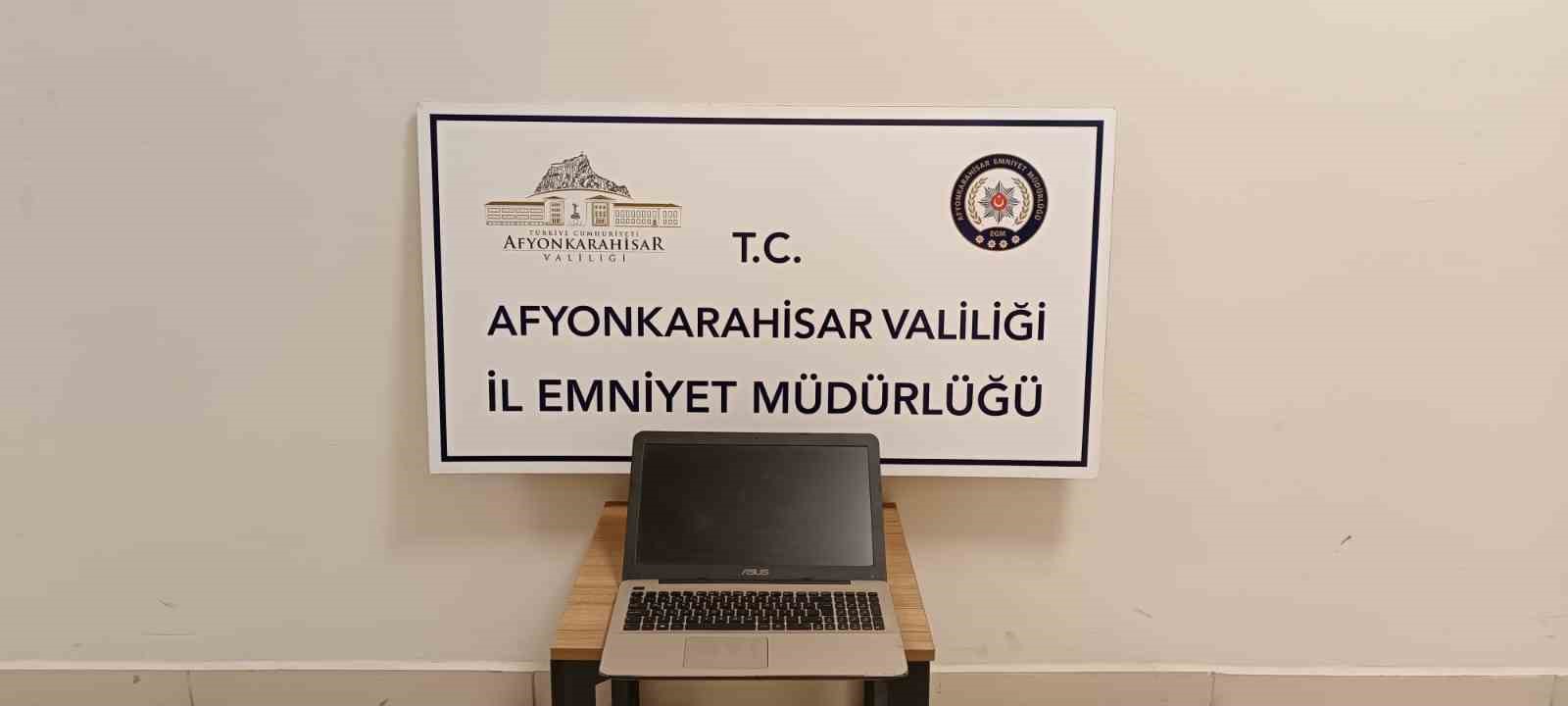 Afyonkarahisar’da girdiği 3 işyerinden hırsızlık yapan şahıs polisin takibi sonrası