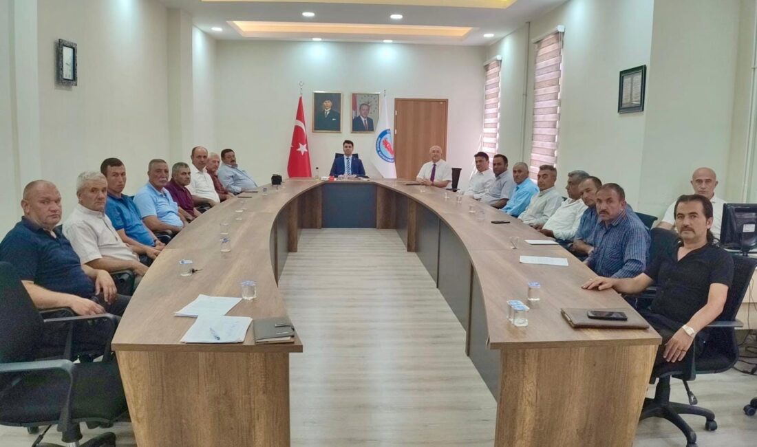 Kütahya’nın Hisarcık ilçesinde Kaymakam Muhammet Samet Bahar başkanlığında yapılan toplantıda