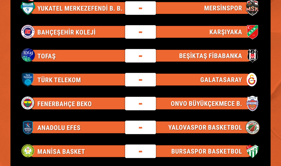 Basketbol Süper Lig Maç Programı