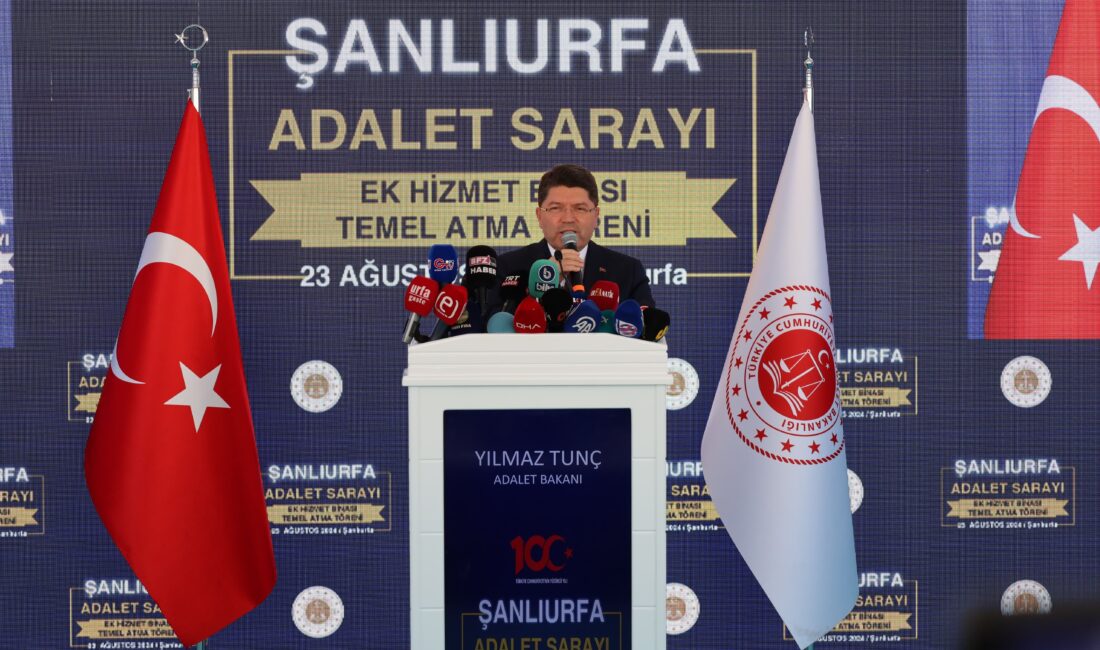 Adalet Bakanı Yılmaz Tunç, adalet sarayı ek hizmet binası temel