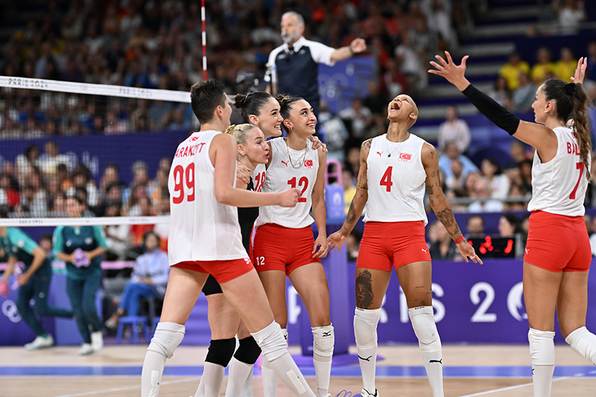 A Milli Kadın Voleybol Takımı, Paris 2024 Olimpiyat Oyunları’nın çeyrek