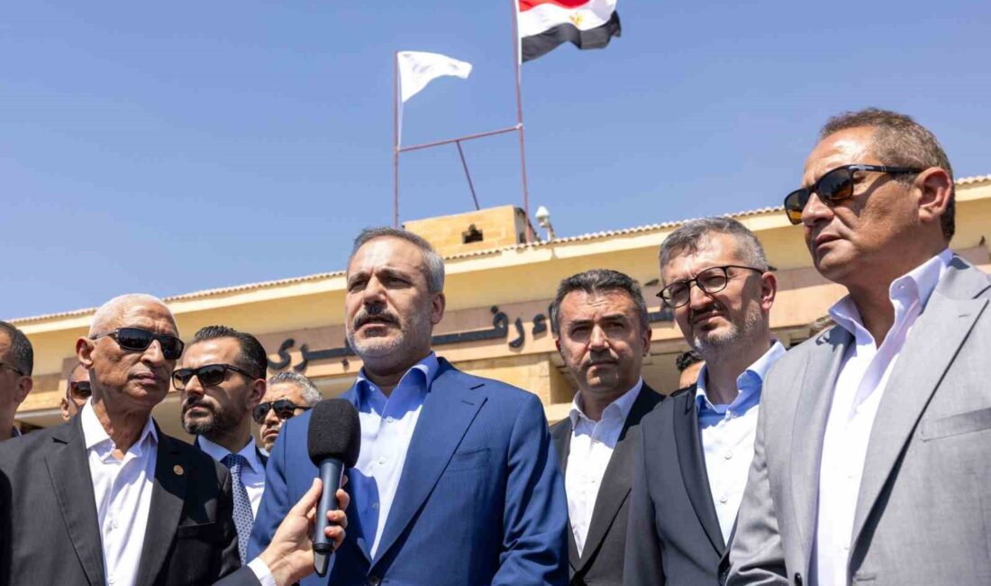 Dışişleri Bakanı Hakan Fidan, Refah Sınır Kapısını ziyareti sırasında yaptığı