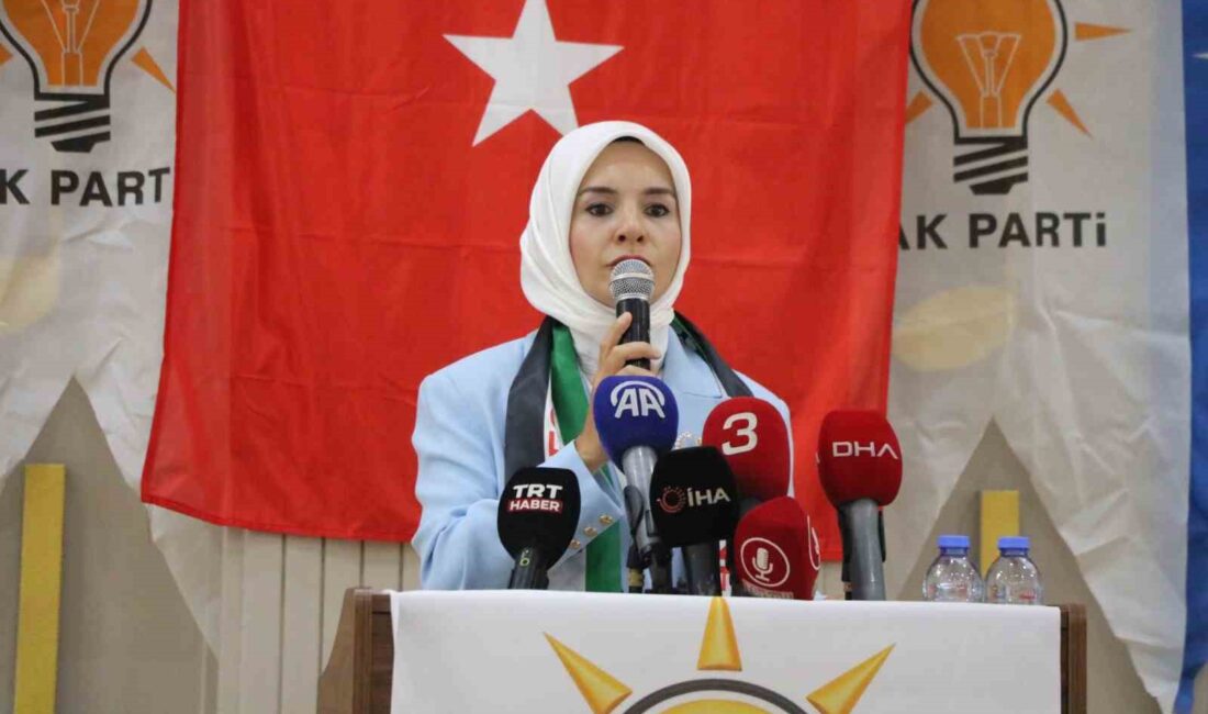Aile ve Sosyal Hizmetler Bakanı Mahinur Özdemir Göktaş, İsrail’in Filistin’i
