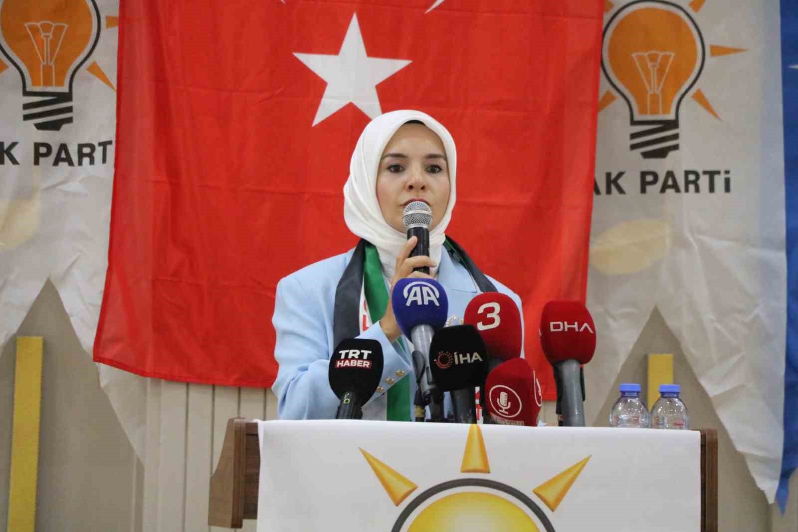 Aile ve Sosyal Hizmetler Bakanı Mahinur Özdemir Göktaş, İsrail’in Filistin’i