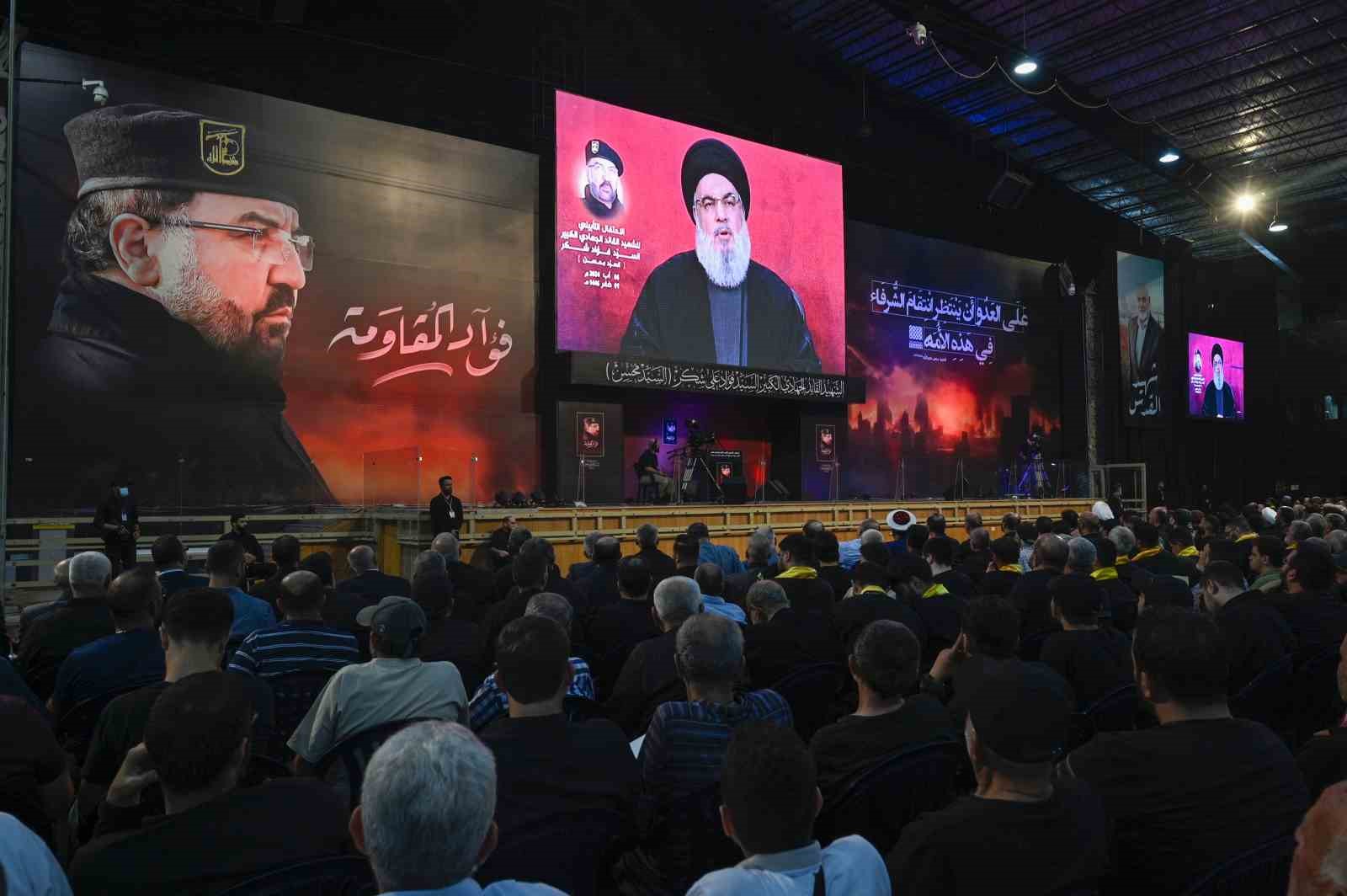 Hizbullah Lideri Hasan Nasrallah, “İsrail tehlikesiyle başımızı kuma gömerek yüzleşemeyiz,