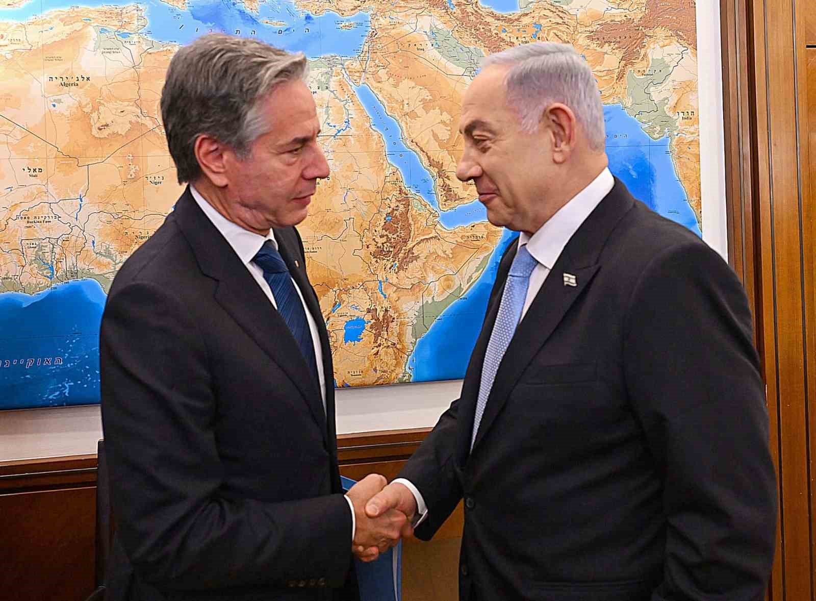 ABD Dışişleri Bakanı Antony Blinken, Kudüs’te İsrail Başbakanı Binyamin Netanyahu
