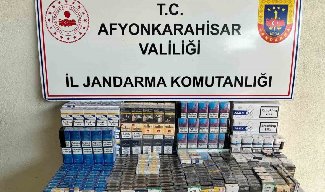 AFYONKARAHİSAR’DA KAÇAK SİGARA SATIŞI YAPTIĞI TESPİT EDİLEN ŞAHSIN EVİNE YAPILAN