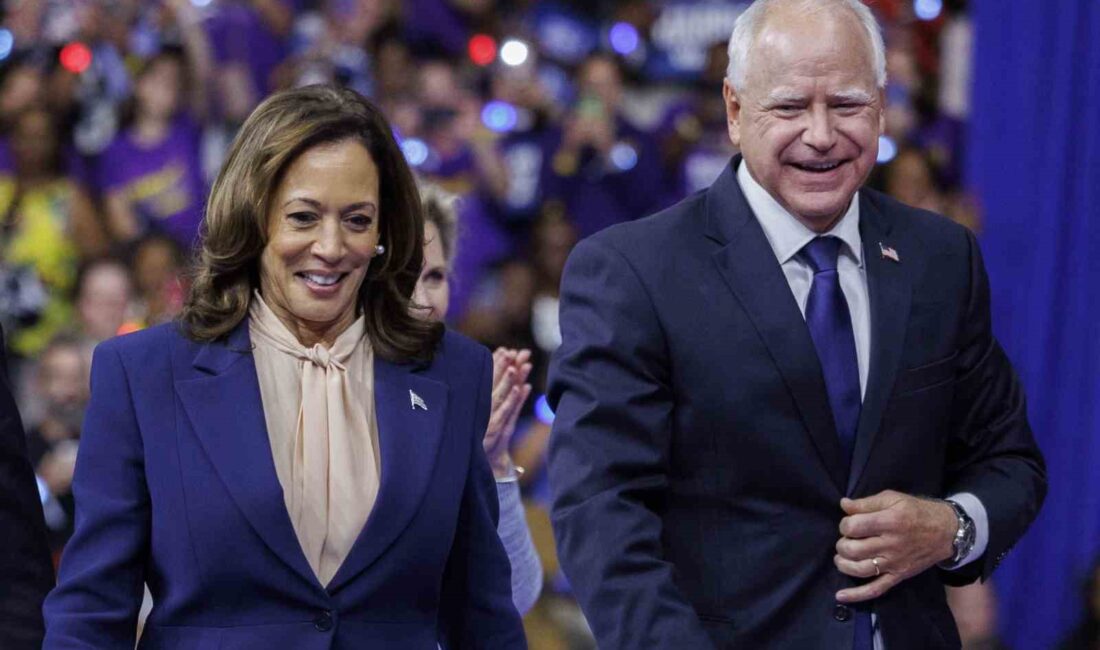 Demokrat Parti’nin ABD Başkan Adayı Kamala Harris, başkan yardımcısı adayı