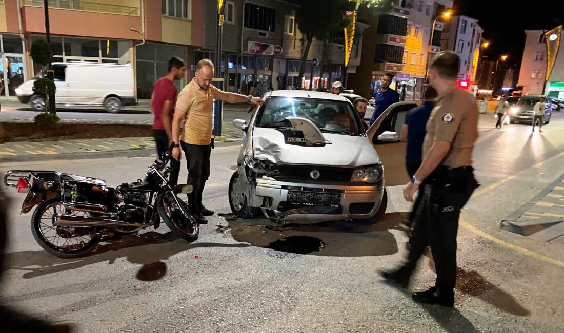 Konya’nın Kulu ilçesinde otomobil ile motosikletin çarpışması sonucu 2 kişi