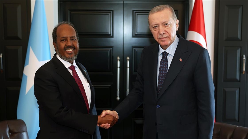 Cumhurbaşkanı Recep Tayyip Erdoğan, Somali Cumhurbaşkanı Hasan Şeyh Mahmud ile
