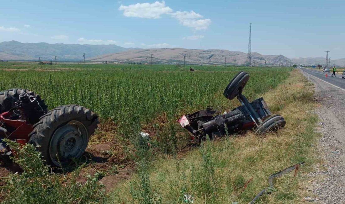 Afyonkarahisar’da traktör ile tırın çarpıştığı kazada 2 kişi yaralandı. Kaza,