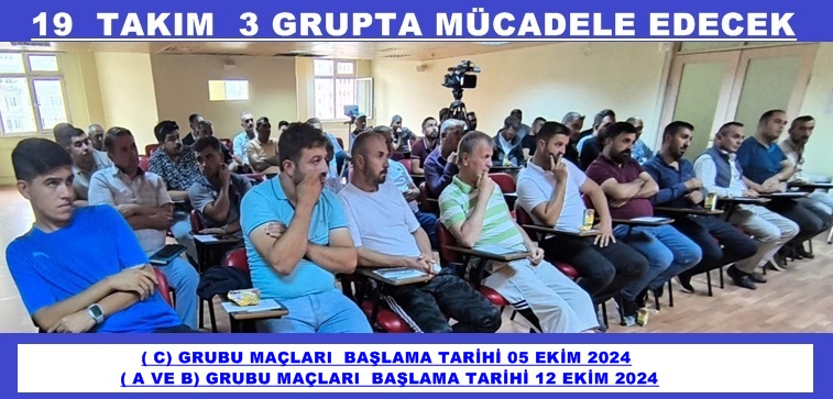 Afyonkarahisar 1. Amatör Lig’de mücadele edecek takımların 2024-2025 sezonundaki gruplarını