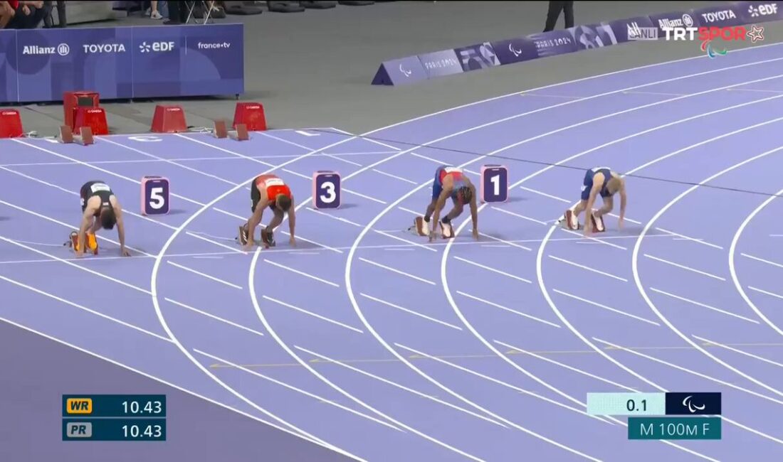 Milli atlet Serkan Yıldırım, Paris 2024 Paralimpik Oyunları’nda erkekler 100