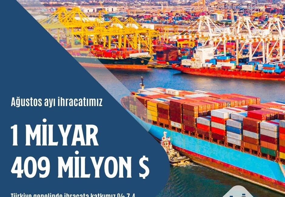 Ağustos ayında gerçekleşen ihracat rakamları açıklandı. Türkiye’nin ihracatı 1 milyar