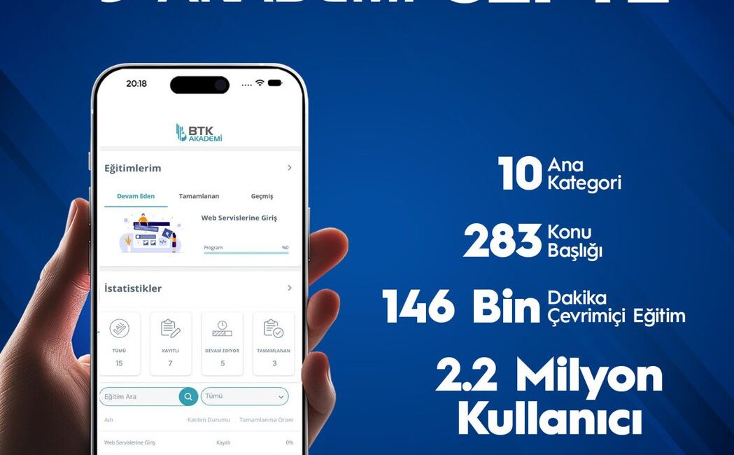 BTK Akademi, vatandaşlara geniş bir yelpazede ücretsiz çevrimiçi eğitim imkanı
