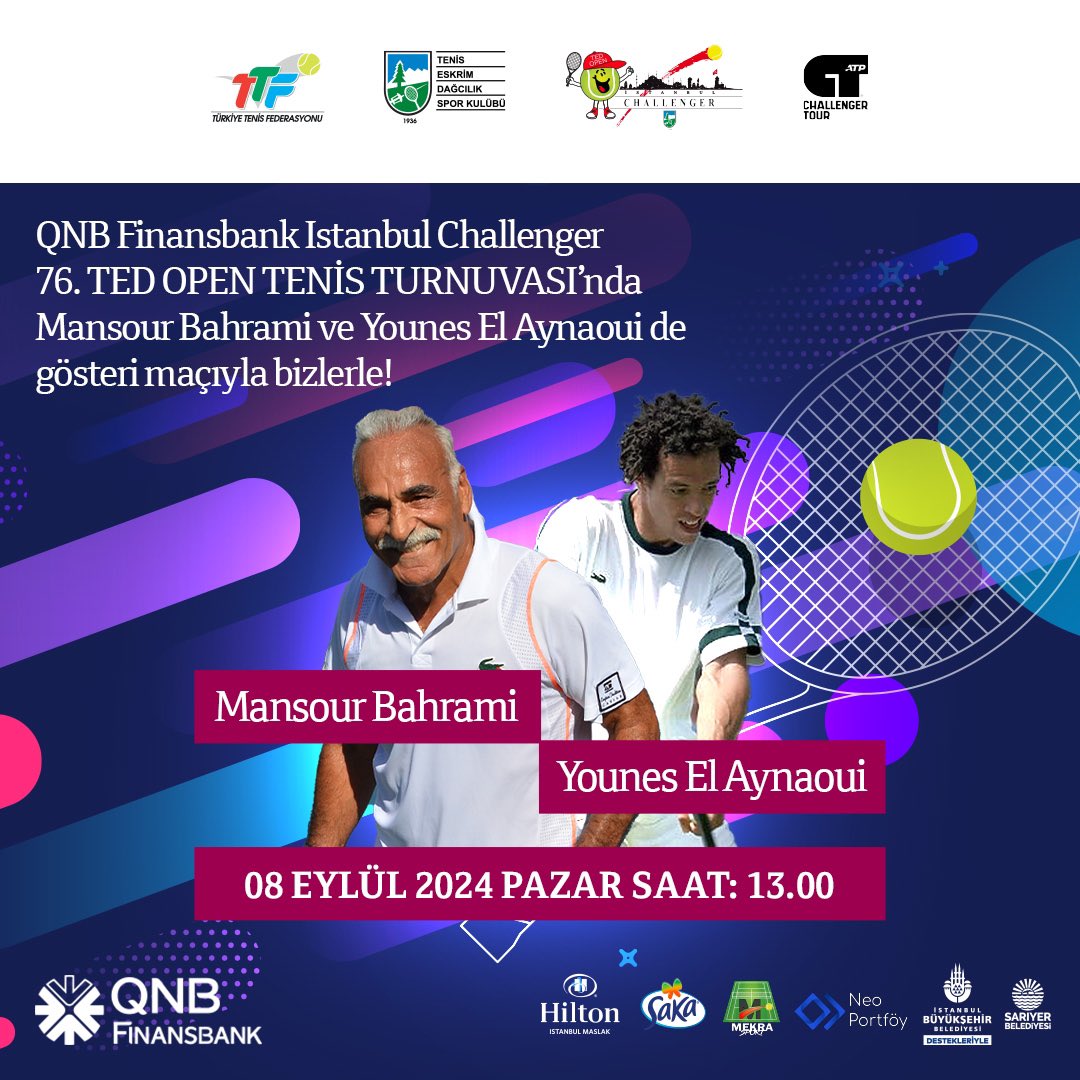 QNB Finansbank, 76. TED Open Tenis Turnuvası’nda unutulmaz bir etkinliğe