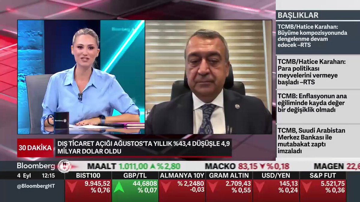 Güneydoğu Anadolu İhracatçı Birlikleri Koordinatör Başkanı Fikret Kileci, Bloomberg HT’de