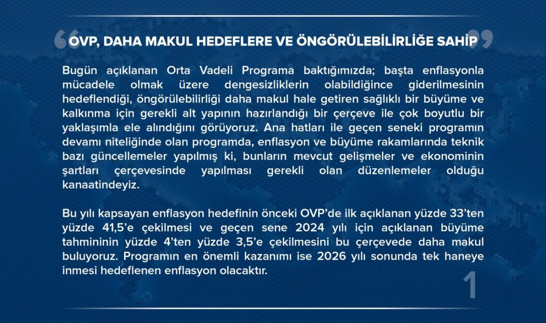 Cumhurbaşkanı Yardımcısı, Orta Vadeli Program’a dair önemli bir değerlendirme yaptı Cumhurbaşkanı Yardımcısı, Orta Vadeli Program’a dair önemli bir değerlendirme yaptı.