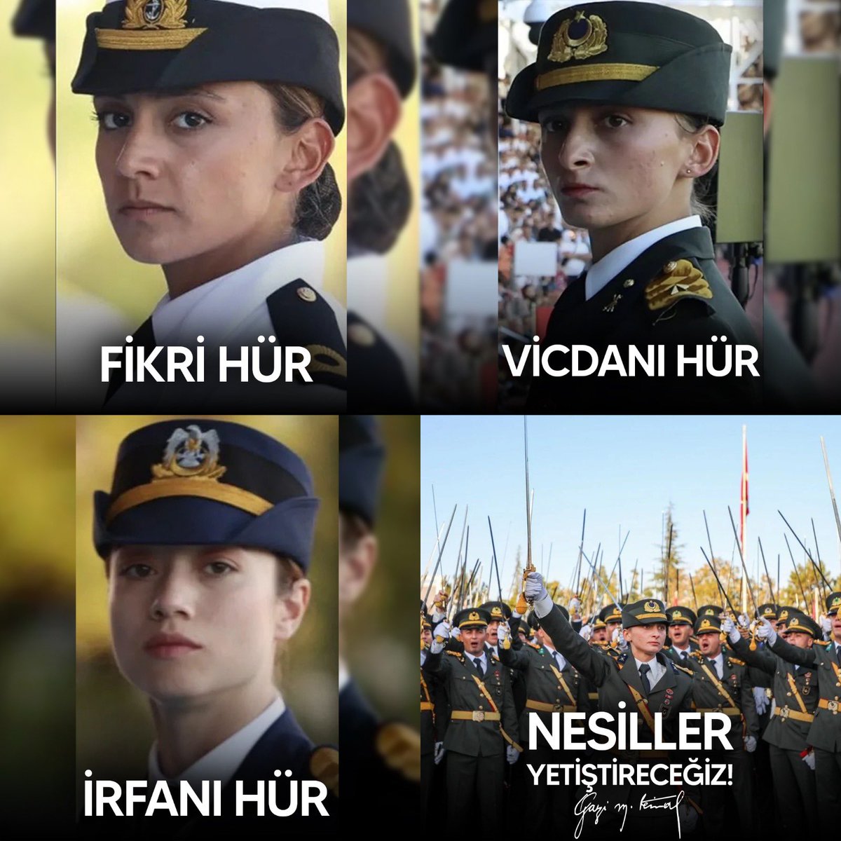 Kara Harp Okulu’nda gerçekleştirilen mezuniyet törenlerinde, teğmenlerin yeminlerinde belirtilen unsurlar,