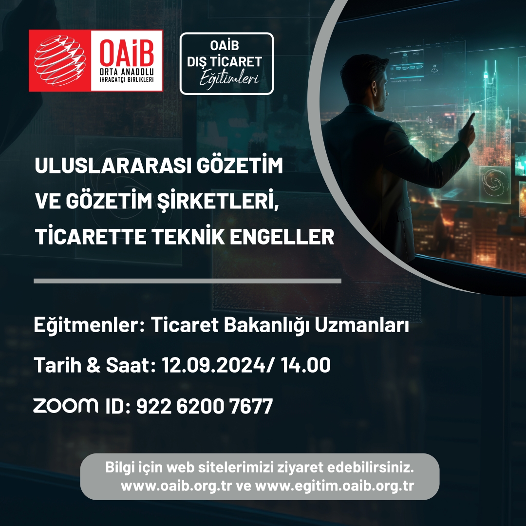 Uluslararası ticarette teknik engellerin aşılması için önemli bir eğitim programı