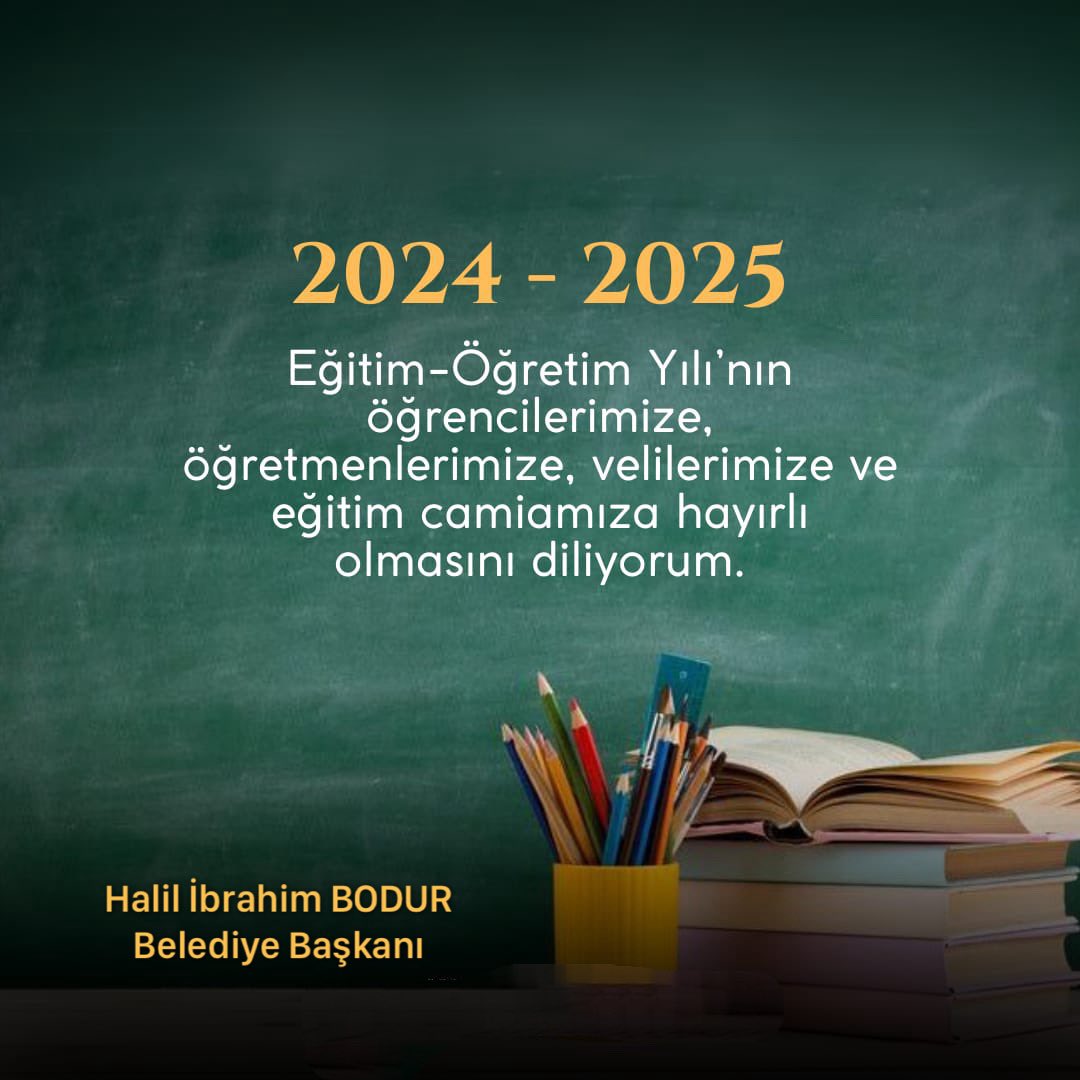 Eğitim camiasına ve tüm öğrencilere 2024-2025 Eğitim-Öğretim Yılı’nın hayırlı olması