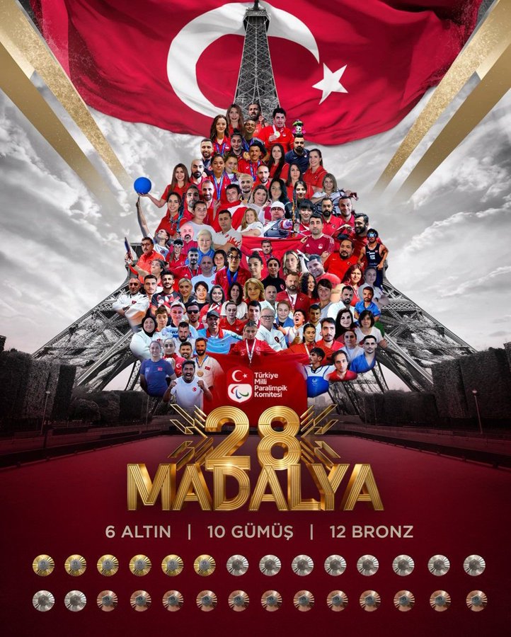 Paris 2024 Paralimpik Oyunları’nda Türk sporcular, büyük bir başarı sergileyerek