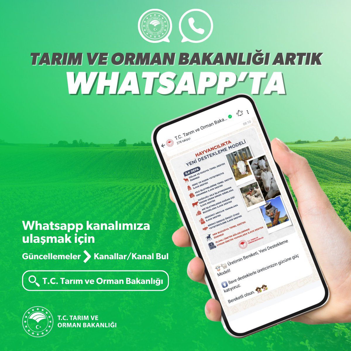 Tarım ve Orman Bakanlığı, vatandaşlara önemli bilgiler sunmak amacıyla yeni